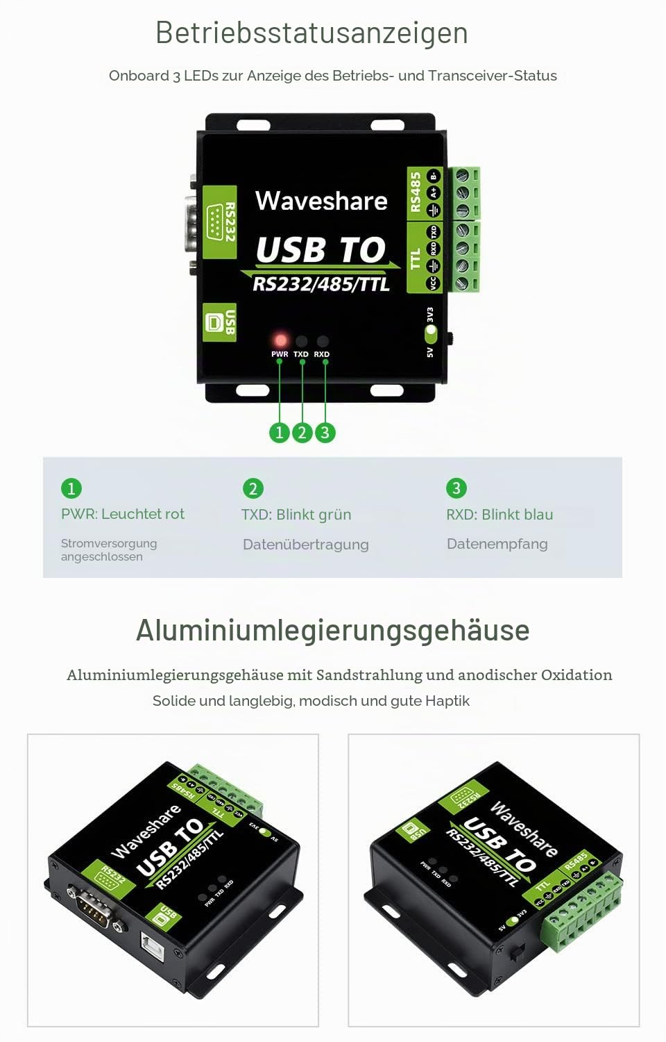waveshare-ch343g-usb-zu-rs232-485-ttl-industrie-isolator-konverter-aluminiumgeh- image 7