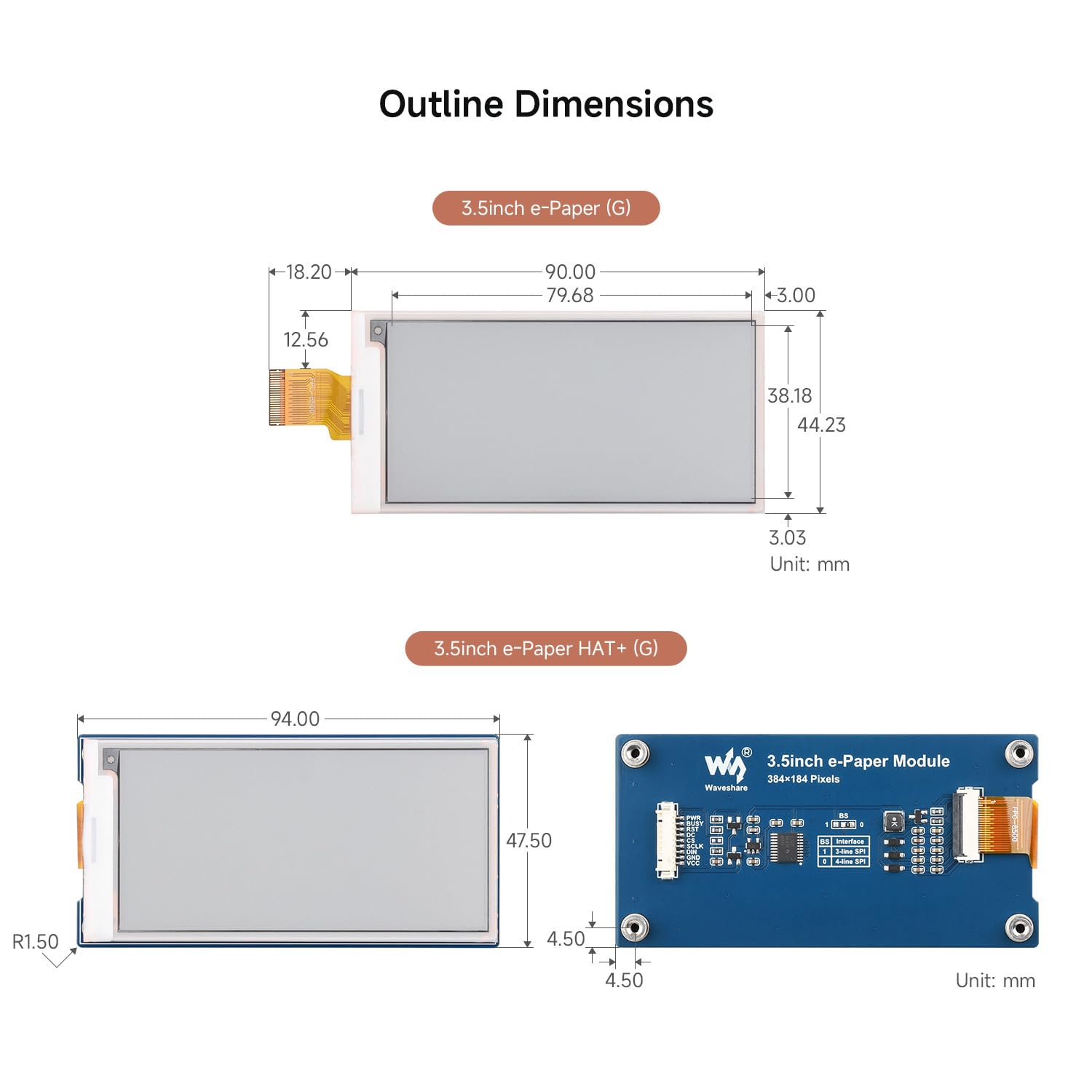 waveshare-3-5-zoll-e-paper-display-g-raw-modul-384x184-rot-gelb-schwarz-wei-spi image 7