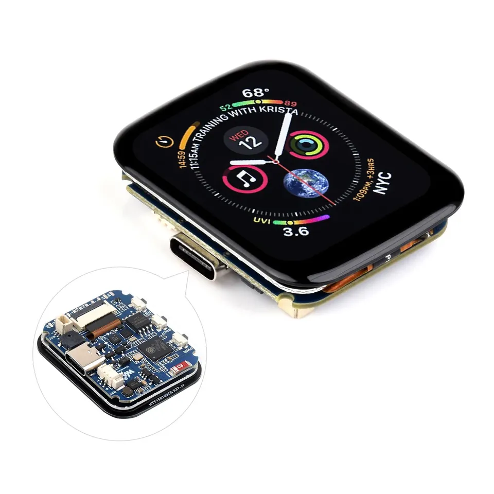 waveshare-rp2040-entwicklungsboard-1-69-zoll-touch-lcd-240x280-mit-rtc-und-buzze image 1