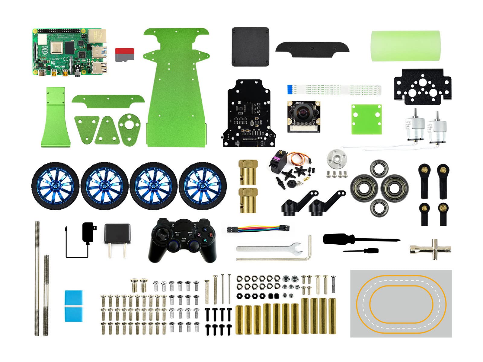 waveshare-piracer-ai-autonomer-rennroboter-mit-raspberry-pi-4 image 2