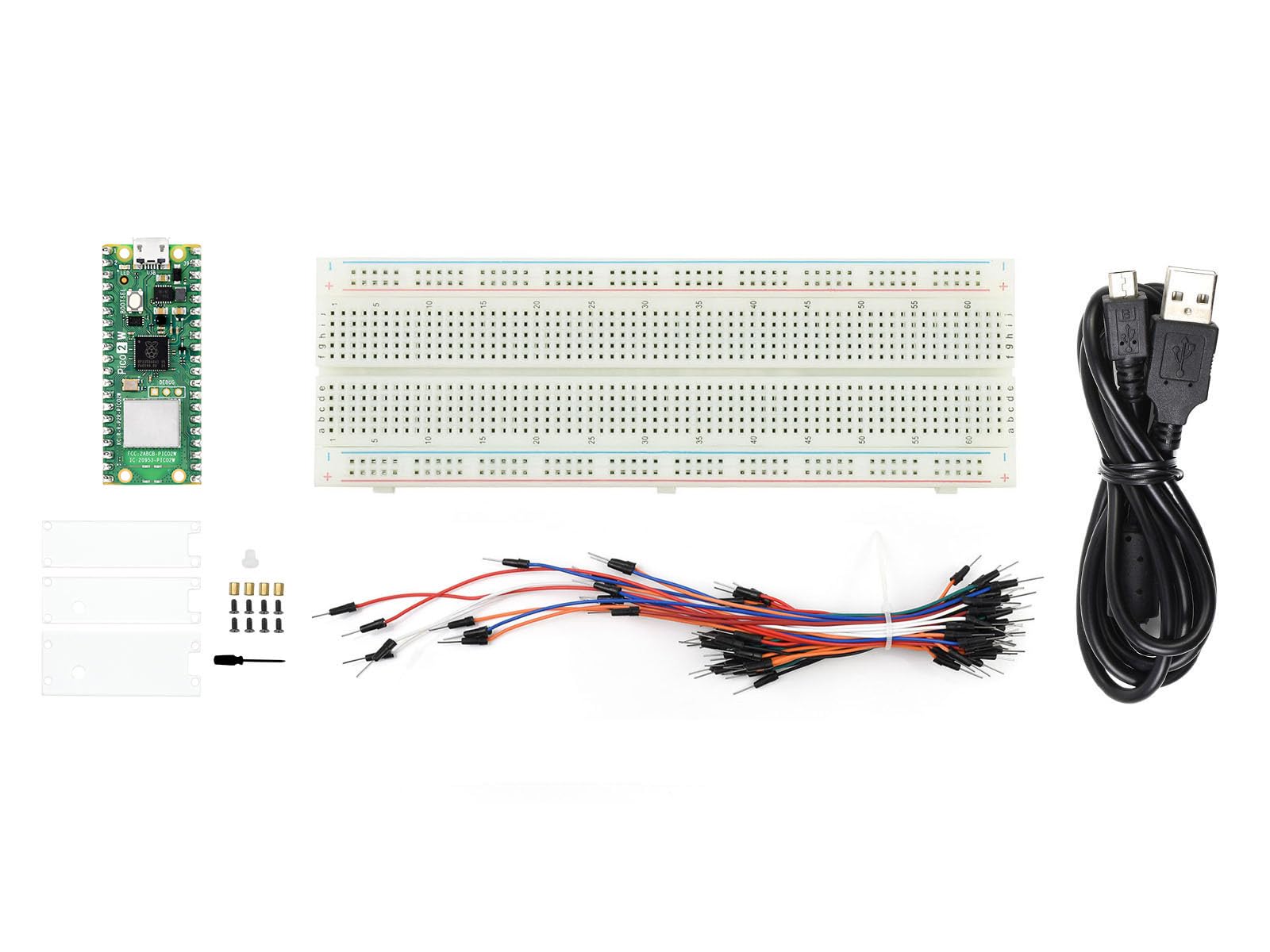 waveshare-pi-pico-2-w-starter-kit-rpi-pico-2-w-mit-rp2350-wifi-bt-header-breadbo image 1