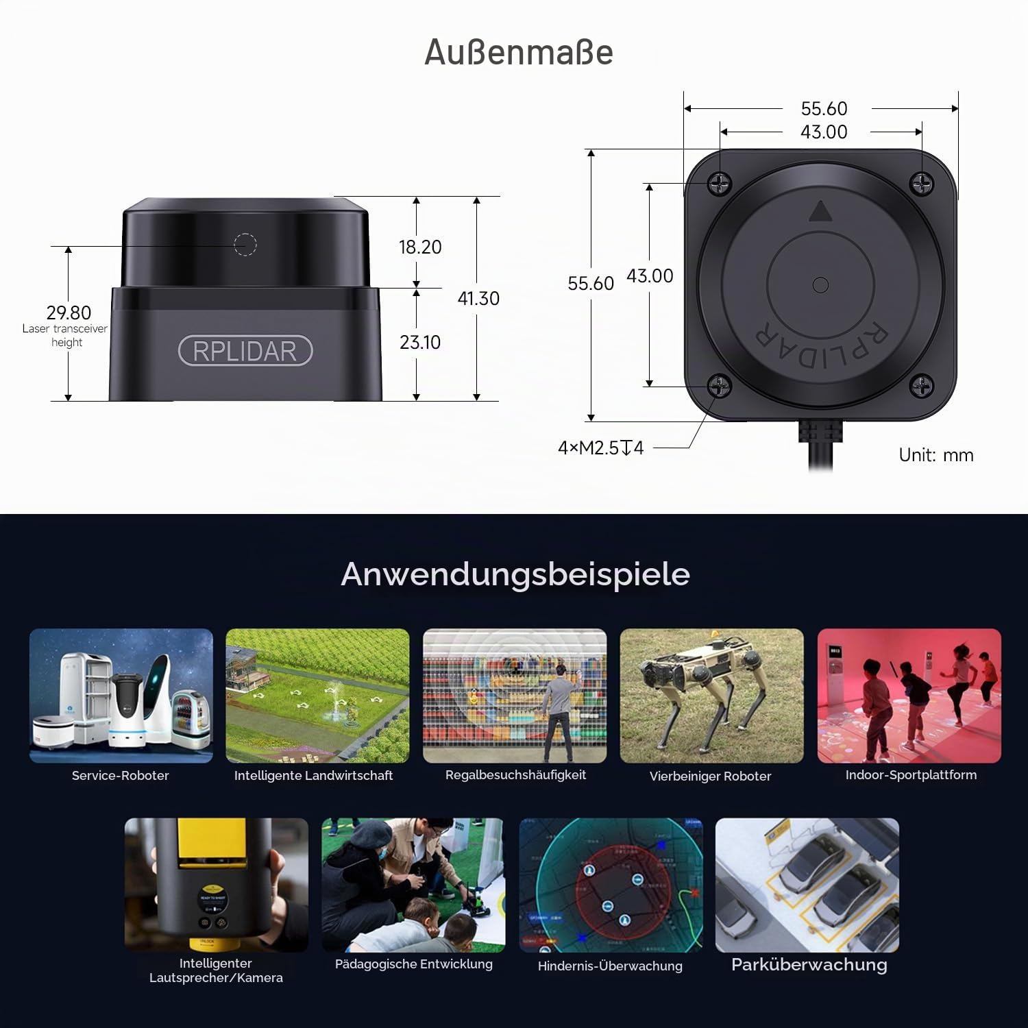 waveshare-slamtec-rplidar-c1-laser-scanner-360-lidar-12m-f-r-roboter image 8