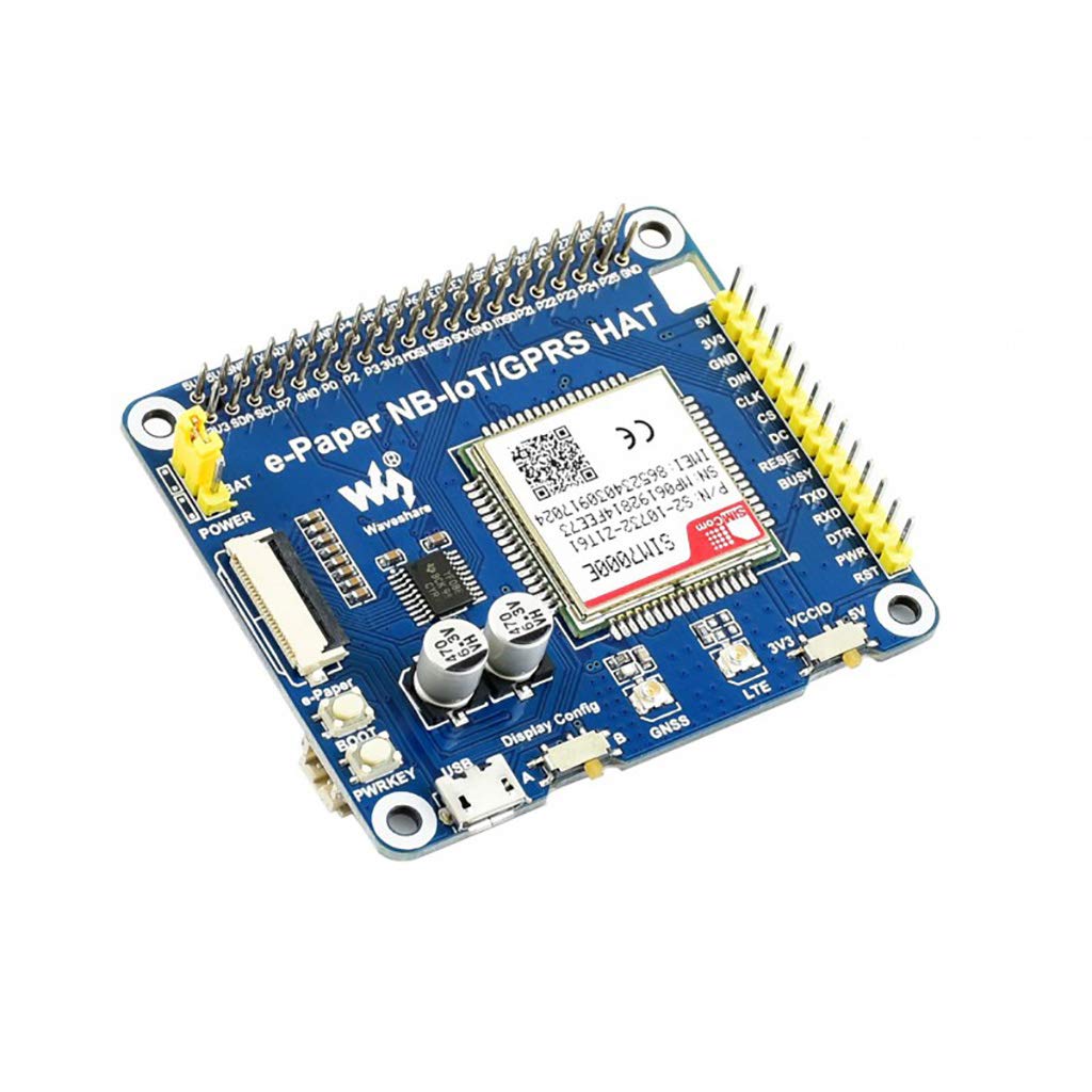 waveshare-e-paper-iot-driver-hat-f-r-raspberry-pi-mit-sim7000e-nb-iot-emtc-gprs image 2