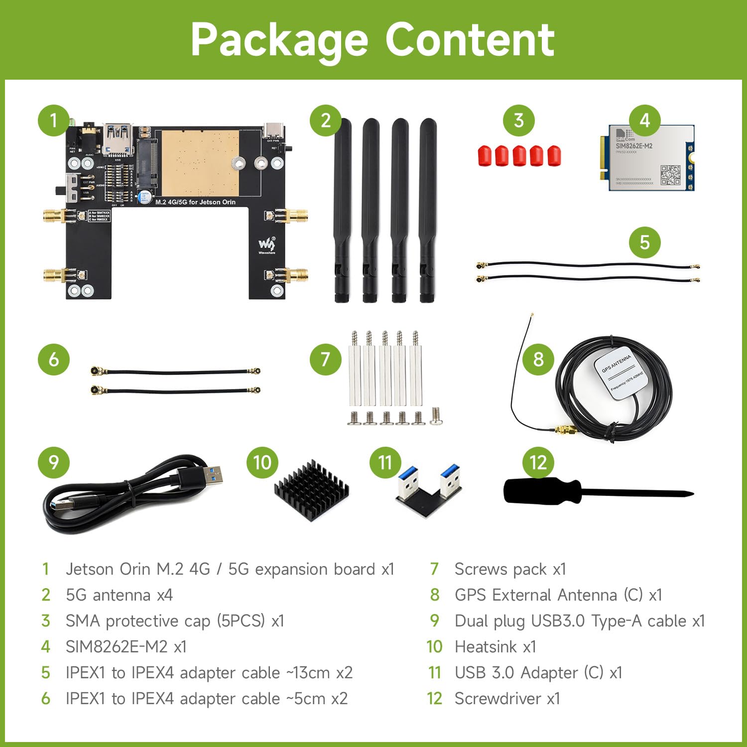 waveshare-sim8262e-m2-5g-modul-f-r-jetson-orin-mit-gnss-und-audio image 2