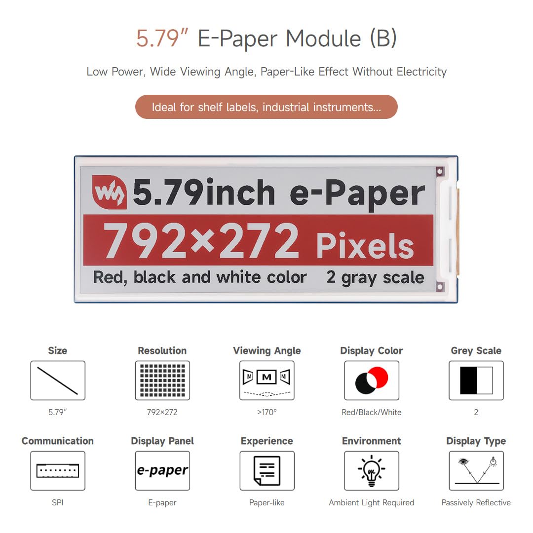 waveshare-5-79-zoll-e-paper-modul-b-792x272-rot-schwarz-wei-mit-pcb image 3