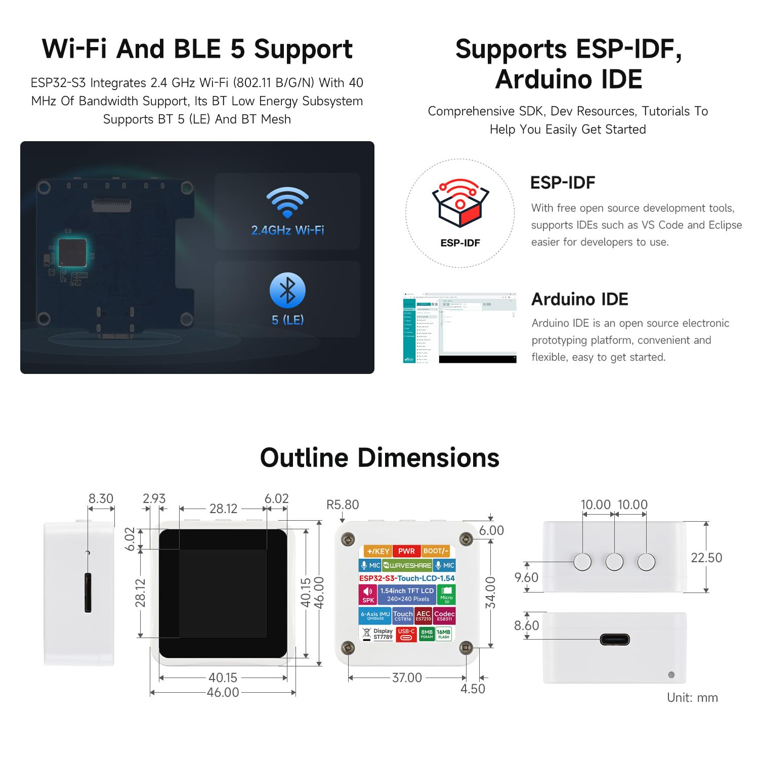 waveshare-esp32-s3-touch-lcd-1-54-1-54-zoll-touch-display-board-240x240-dual-mik image 7