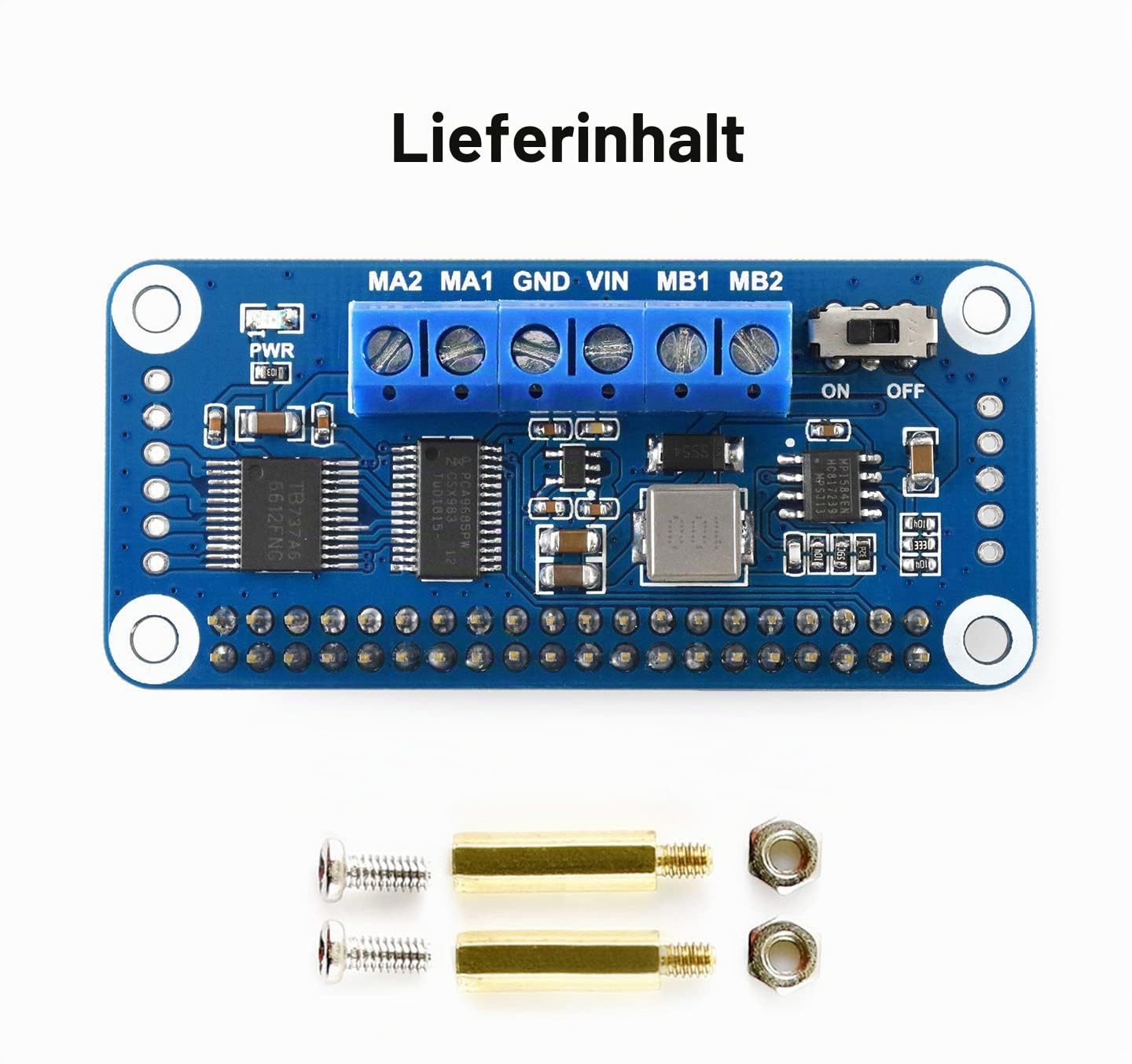 waveshare-motor-driver-hat-i2c-motortreiber-erweiterung-f-r-raspberry-pi-f-r-2-d image 2