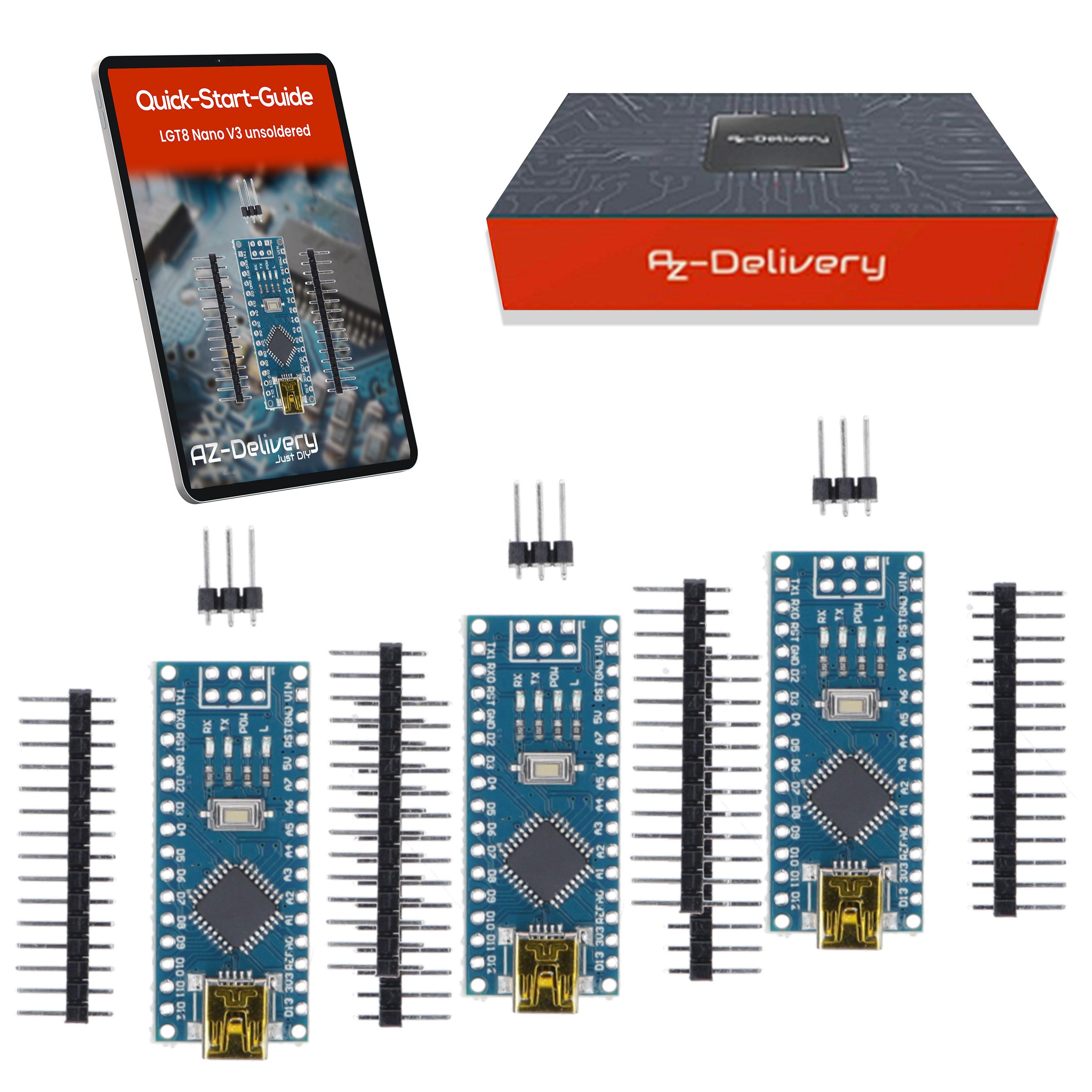 az-delivery-lgt8-nano-v3-mikrocontroller-board-mit-lgt8f328p-und-ch340-32-mhz image 5