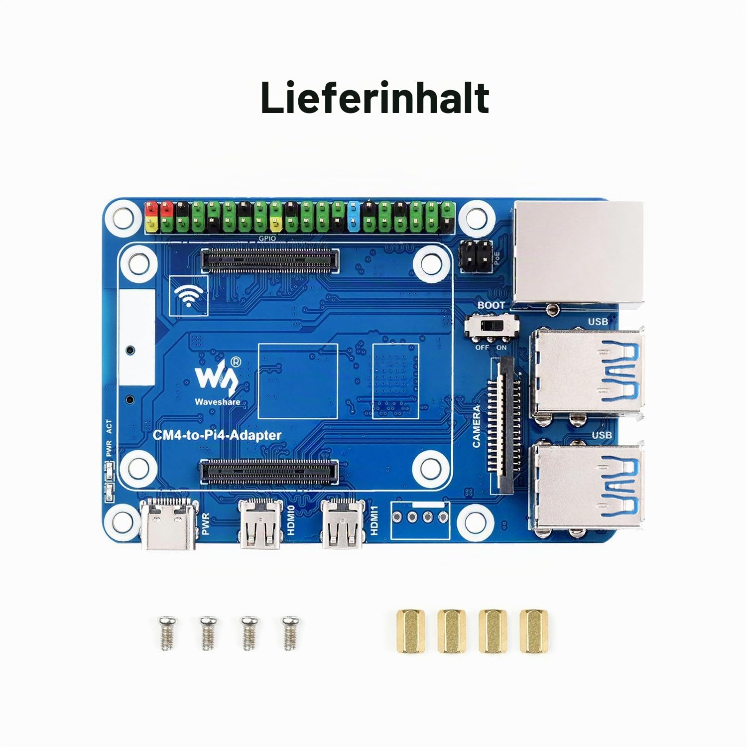 waveshare-cm4-zu-pi4-adapter-f-r-raspberry-pi-cm4-alternative-zu-raspberry-pi-4b image 3