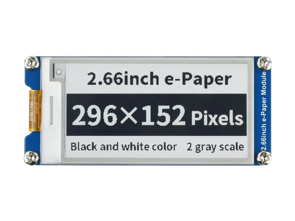 waveshare-2-66-zoll-e-paper-e-ink-display-modul-296x152-teilrefresh-schwarz-wei- image 1