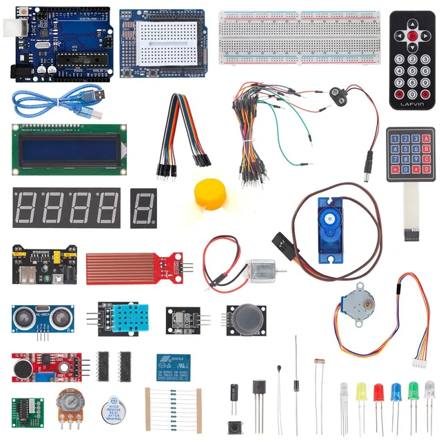 az-delivery-elektronik-super-starter-kit-mikrocontroller-board-sensor-motor-set image 1