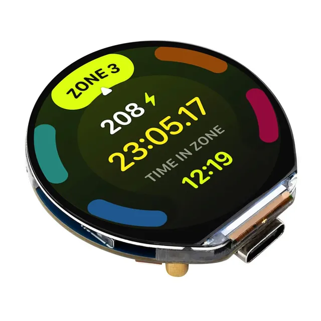 waveshare-rp2350-touch-lcd-1-46b-entwicklungsboard-1-46-zoll-touch-runddisplay-o image 1