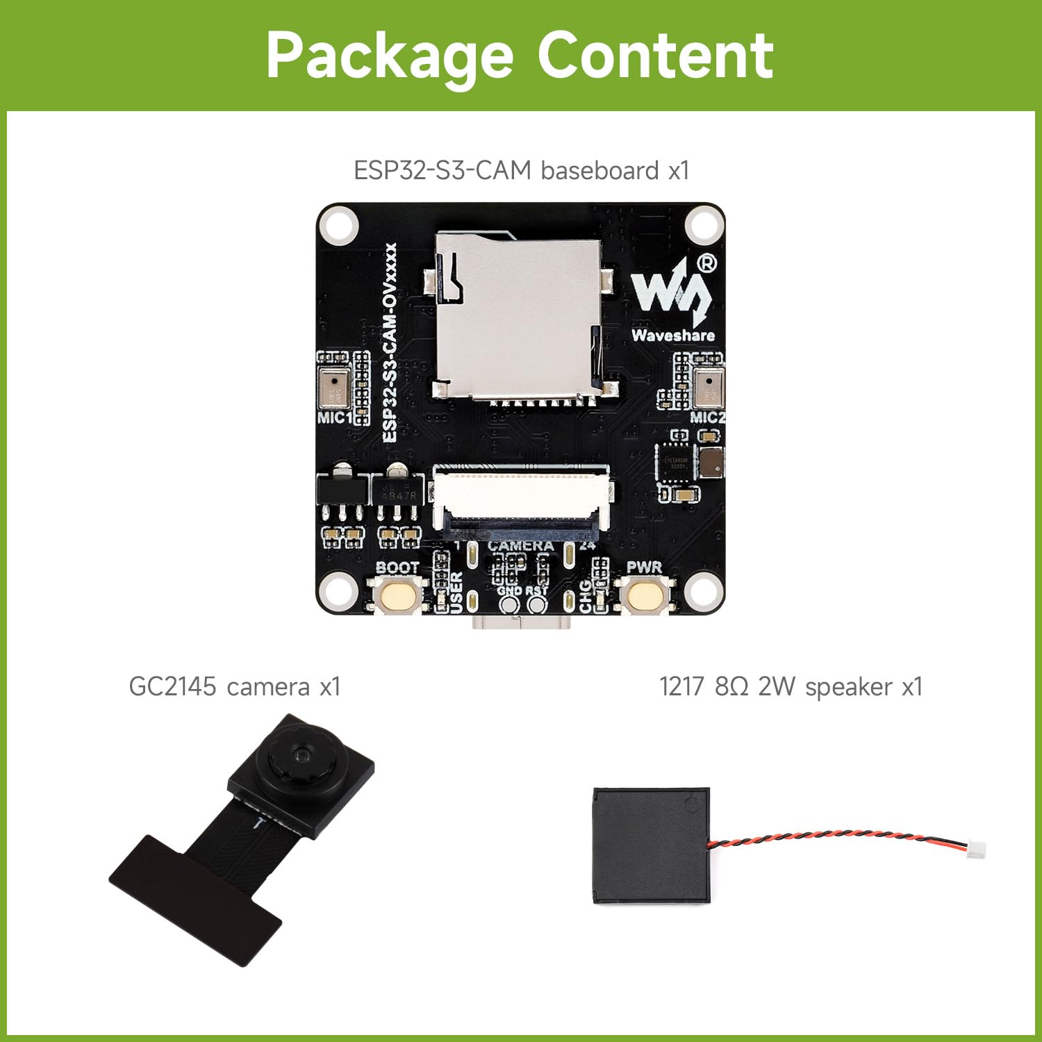 waveshare-esp32-s3-cam-gc2145-aiot-kamera-entwicklungsboard-audio-i-o-externes-d image 2