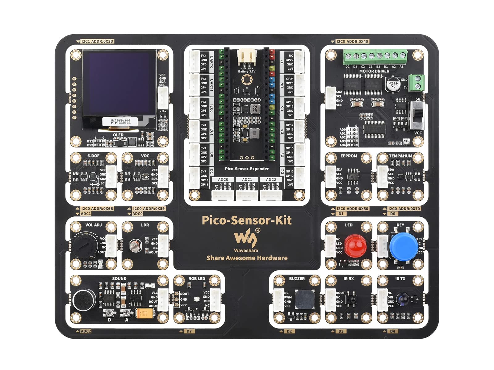waveshare-entry-level-sensor-kit-f-r-raspberry-pi-pico-mit-raspberry-pi-pico-w-m image 1