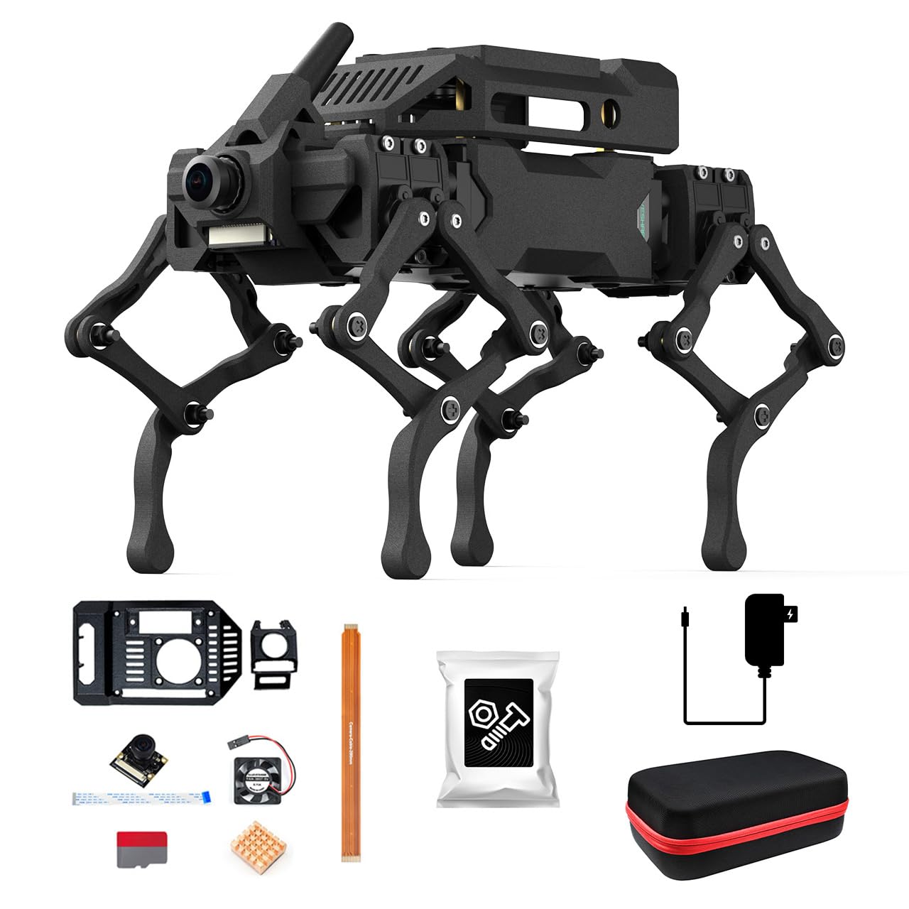 waveshare-wavego-pro-12-dof-bionischer-roboterhund-bundle-mit-raspberry-pi-exten image 1