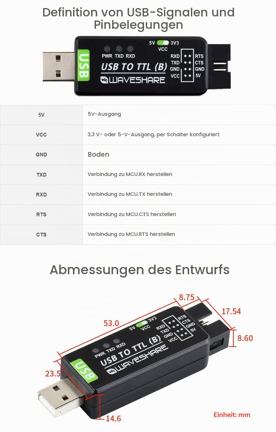 waveshare-industrieller-usb-zu-ttl-konverter-ch343g-mit-schutzschaltung image 6