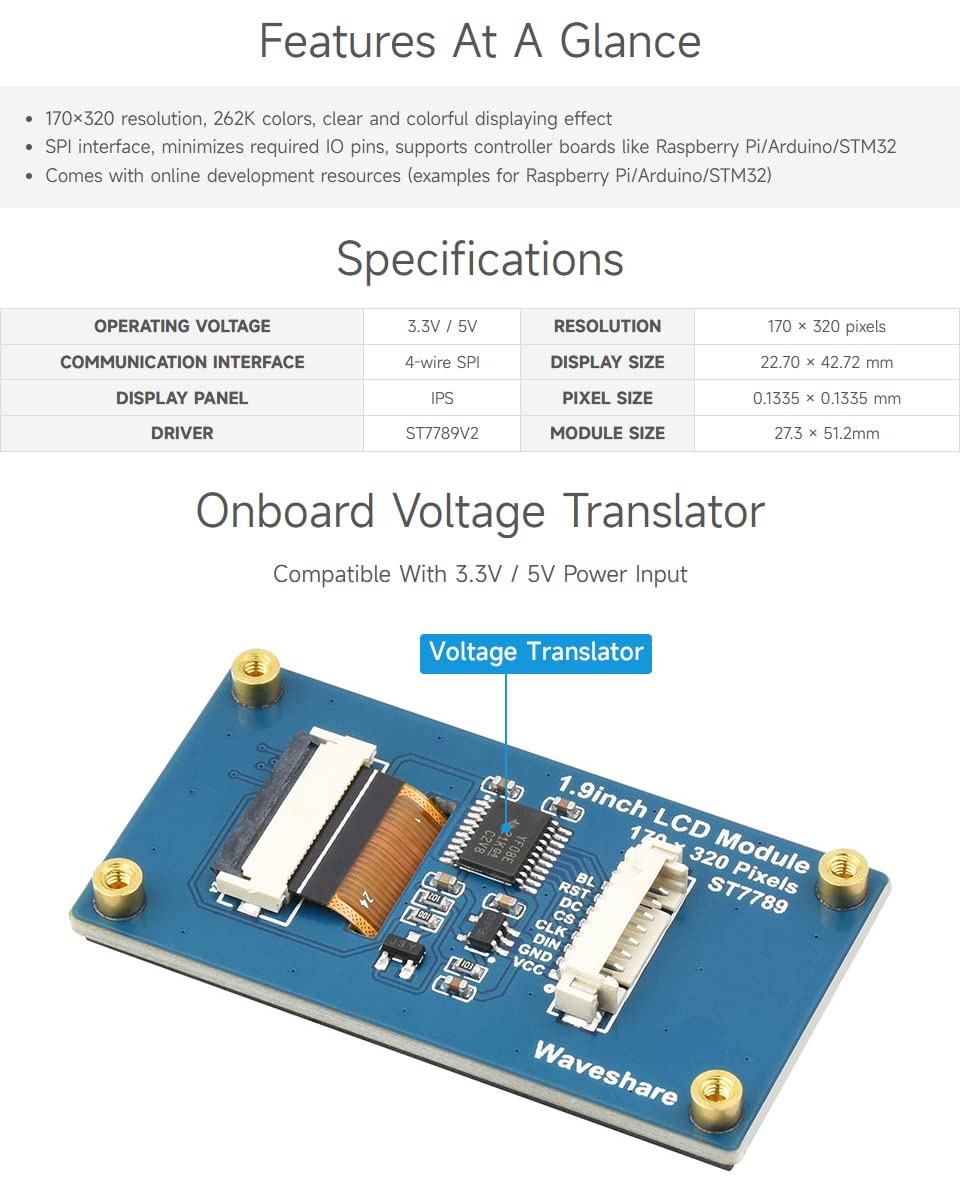 waveshare-1-9-zoll-lcd-display-modul-170x320-spi-ips-st7789v2 image 4