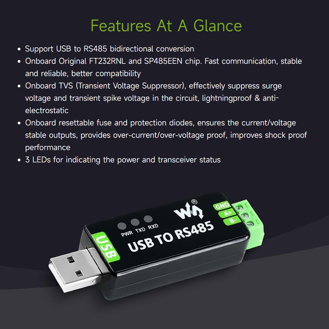 waveshare-industrial-usb-zu-rs485-konverter-mit-ft232rnl-und-sp485een-2-st-ck image 4