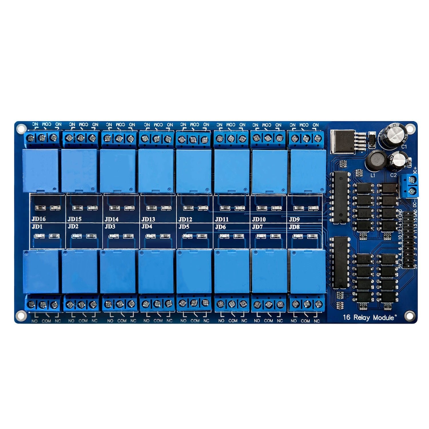 az-delivery-16-relais-modul-12v-mit-optokoppler-low-level-trigger-f-r-arduino image 4