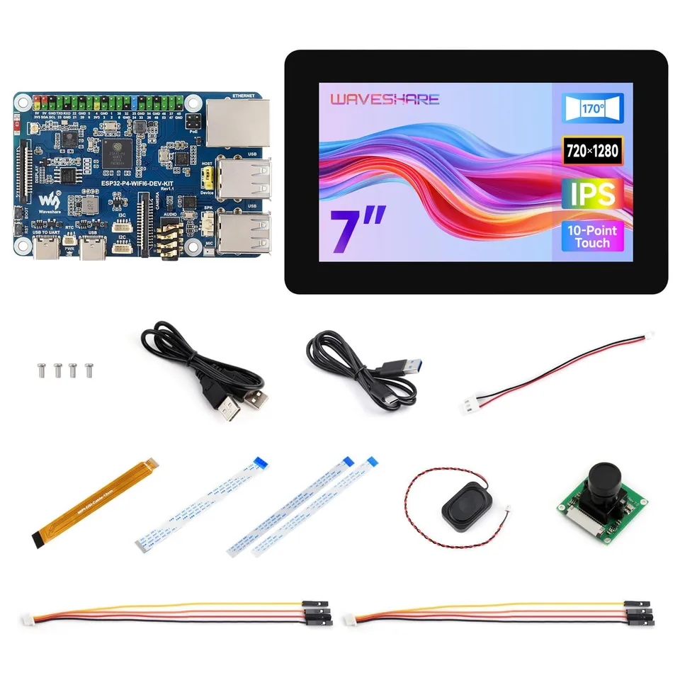 waveshare-esp32-p4-wifi6-dev-kit-entwicklungsboard-mit-7-zoll-display-esp32-p4-c image 1