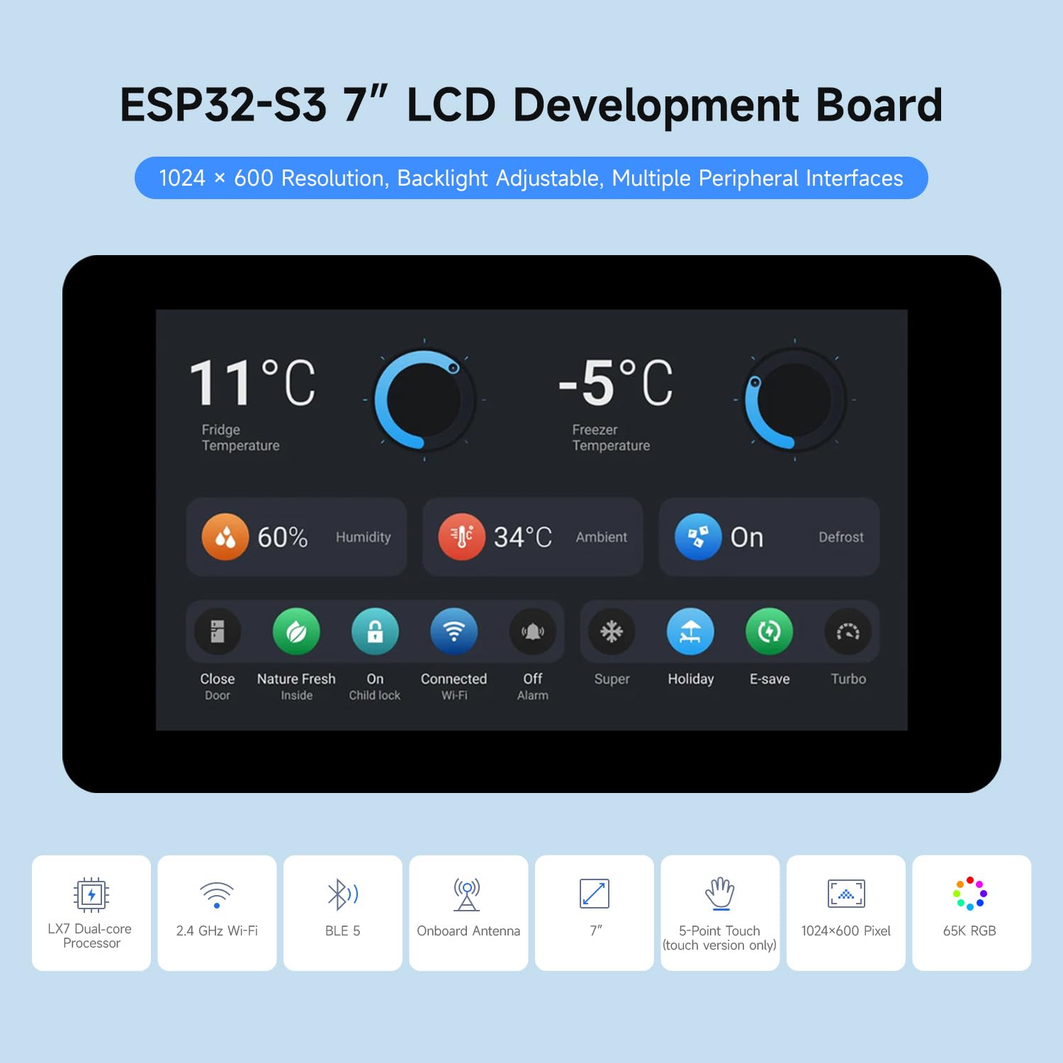 waveshare-esp32-s3-display-7-zoll-lcd-entwicklungsboard-1024x600-wifi-bluetooth- image 3