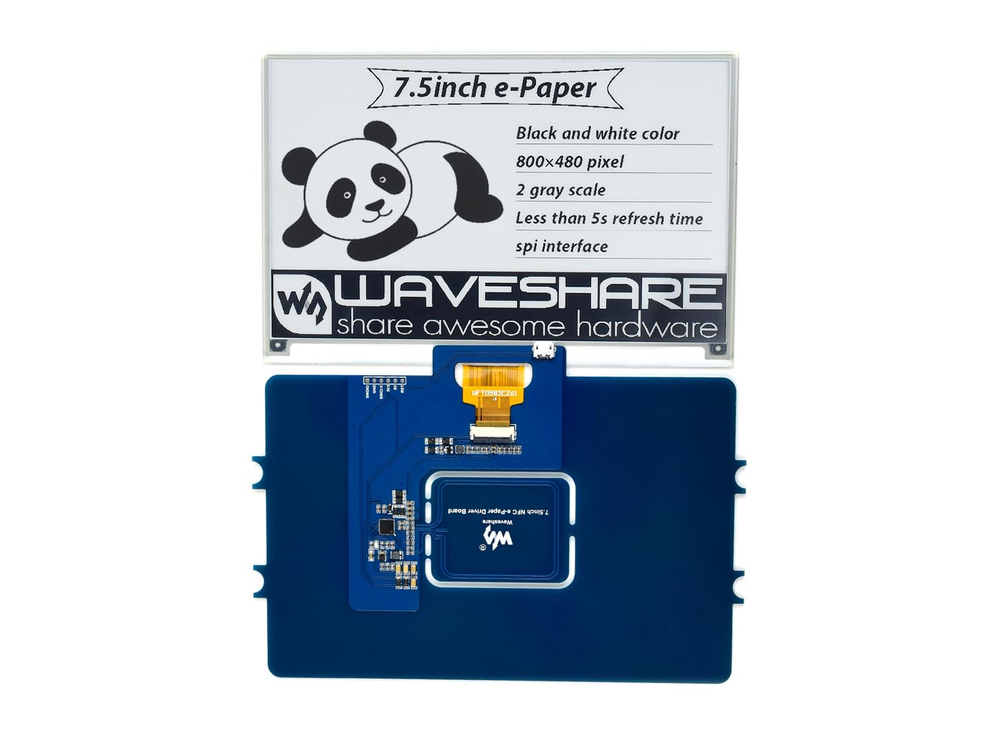 waveshare-7-5-zoll-passives-nfc-betriebenes-e-paper-display-ohne-batterie image 4
