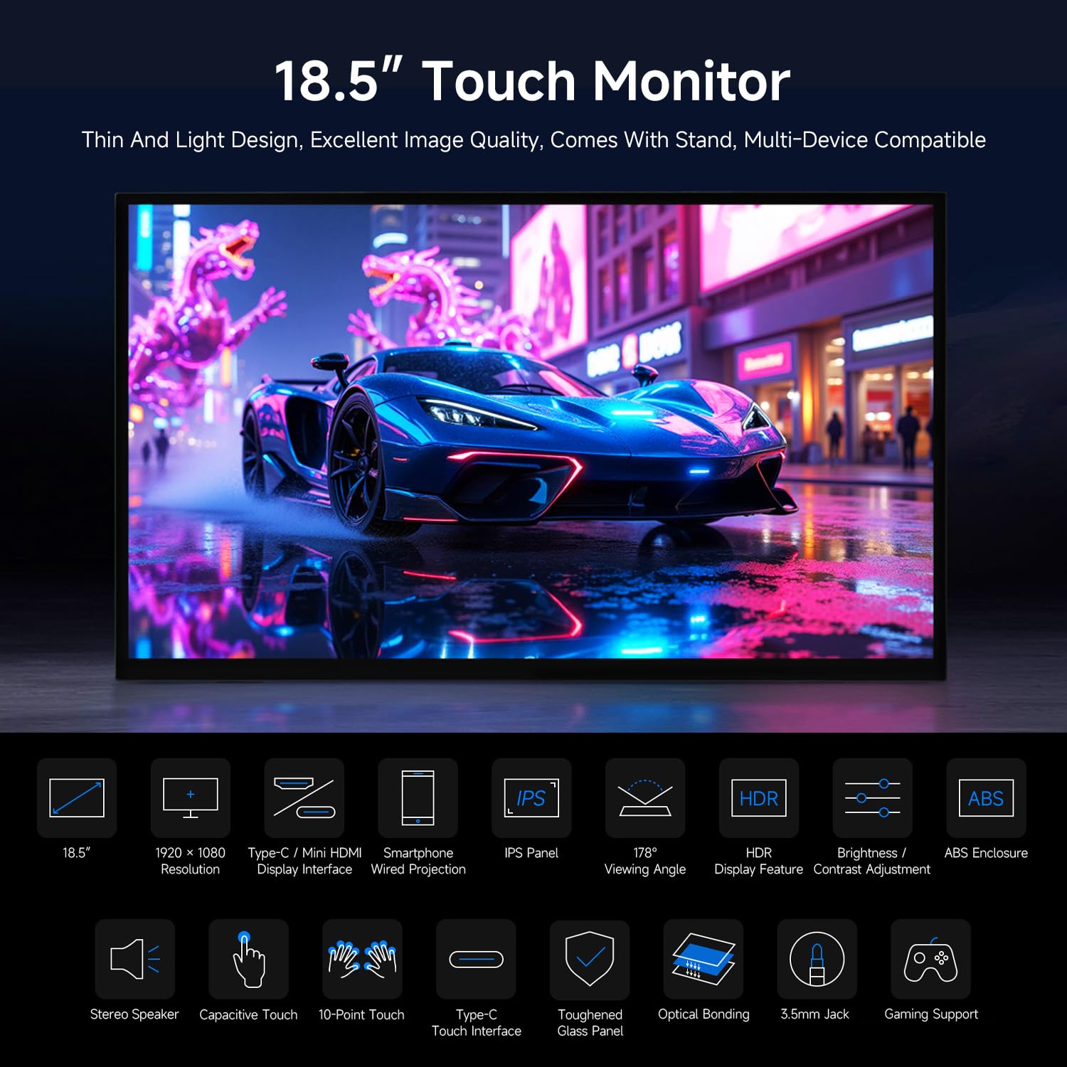waveshare-luck-fox-18-5-zoll-touch-monitor-1920x1080-ips-120hz-mit-st-nder image 3