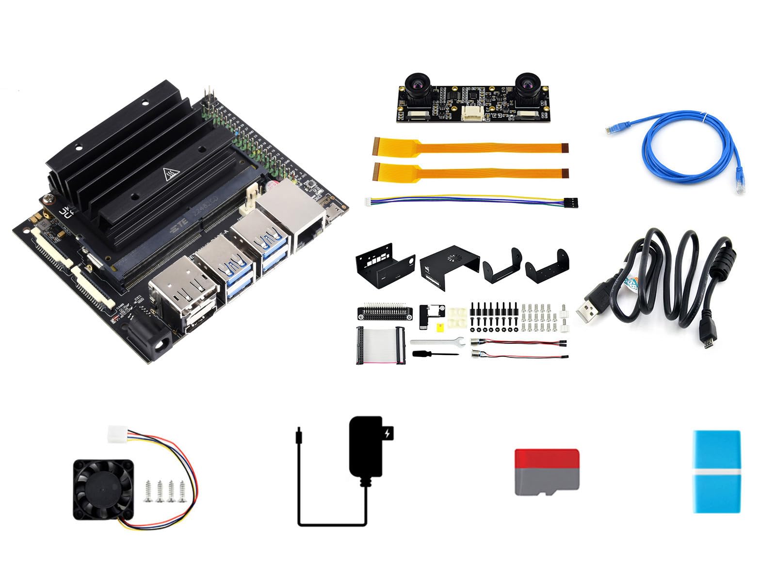 waveshare-jetson-nano-4gb-development-expansion-kit-e-alternative-zum-b01-kit-mi image 1
