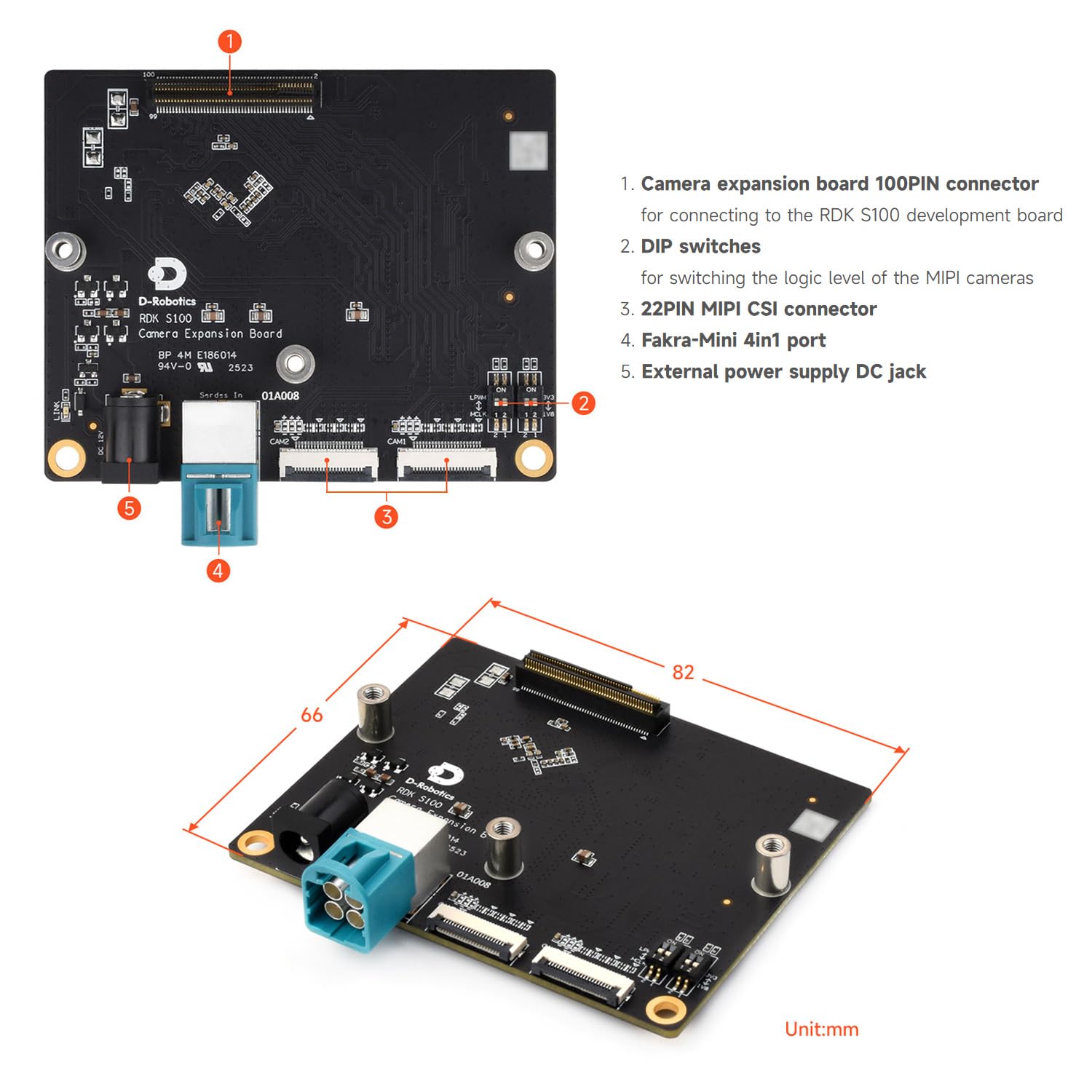 waveshare-d-robotics-rdk-s100-kamera-erweiterungsboard-mipi-gmsl-f-r-rdk-s100 image 4