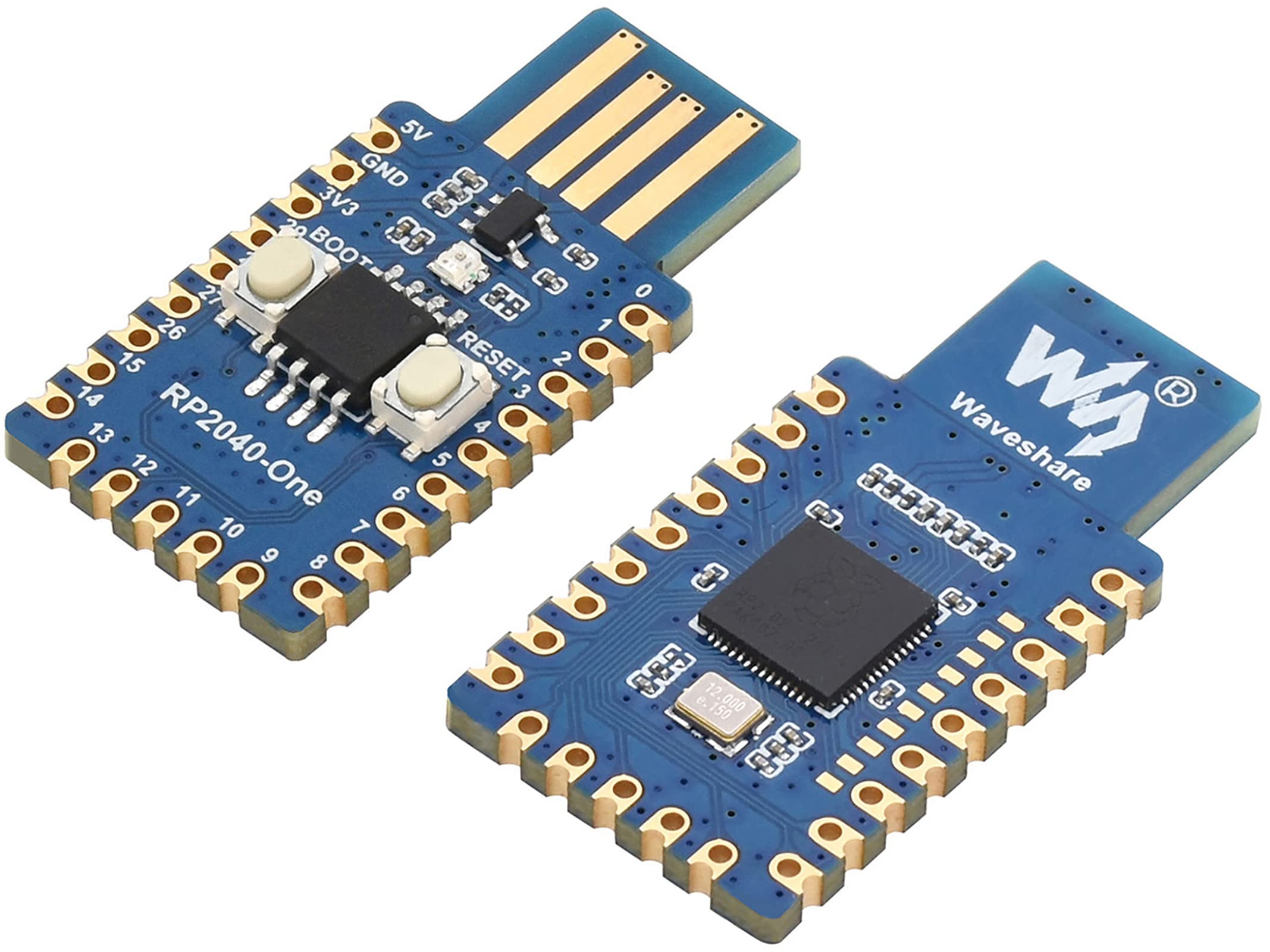 waveshare-rp2040-one-4mb-flash-mcu-board-mit-usb-a-pico-like image 1