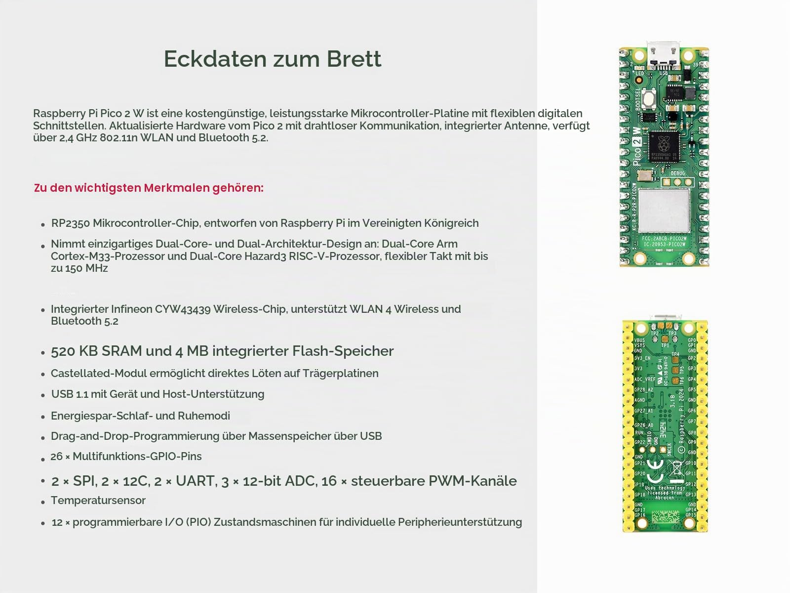 waveshare-pico-2-w-mikrocontroller-board-rp2350-vorverl-tet-mit-wifi-4-und-bluet image 3