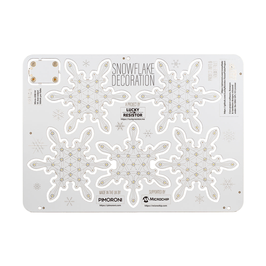 lucky-resistor-snowflake-kit-5er-led-schneeflocken-set-mit-19-leds image 3