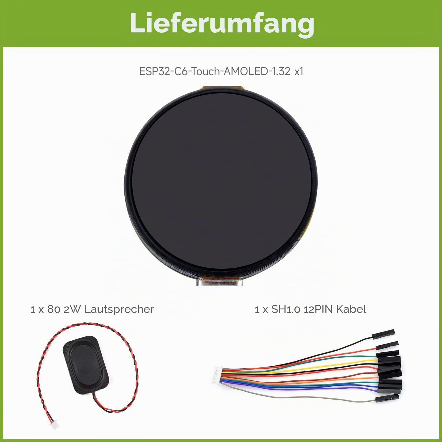waveshare-esp32-c6-1-32-zoll-amoled-rundes-touch-display-entwicklungsboard-466x4 image 2