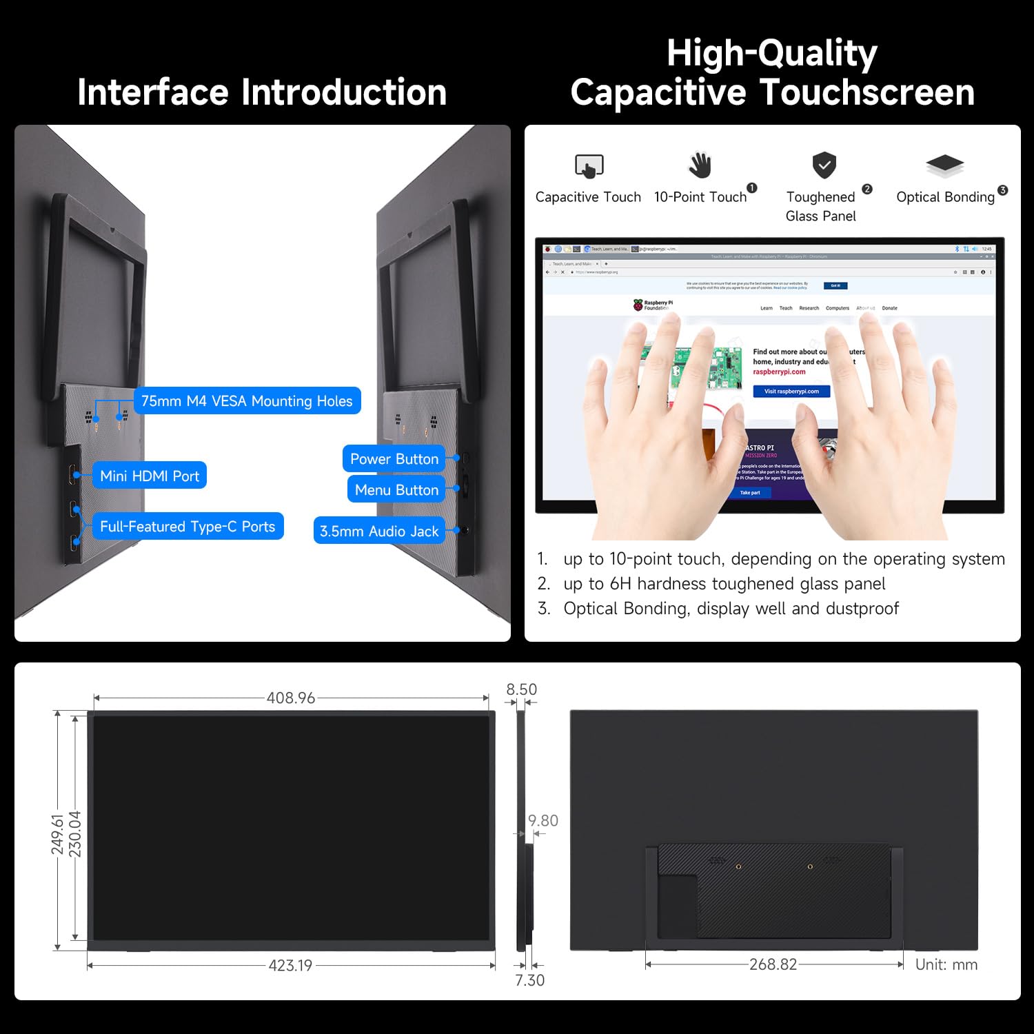 waveshare-luck-fox-18-5-zoll-touch-monitor-1920x1080-ips-120hz-mit-st-nder image 8