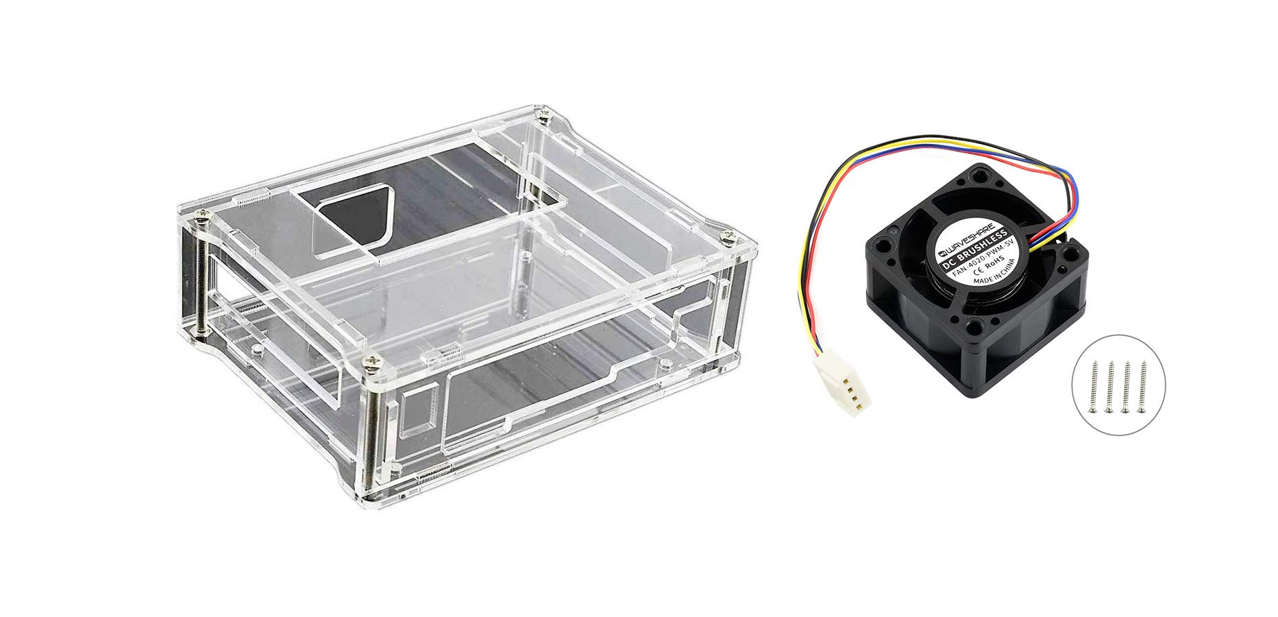 waveshare-nvidia-jetson-nano-case-a-acryl-geh-use-mit-l-fter image 1