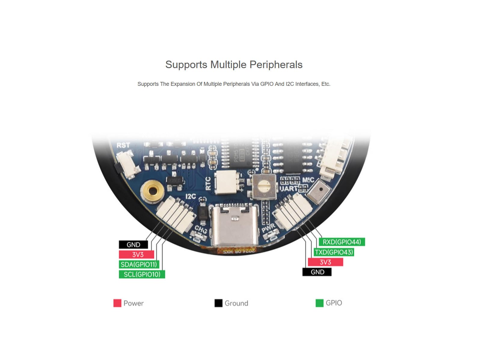 waveshare-esp32-s3-touch-lcd-1-85-entwicklungsboard-1-85-zoll-rund-360x360-touch image 5