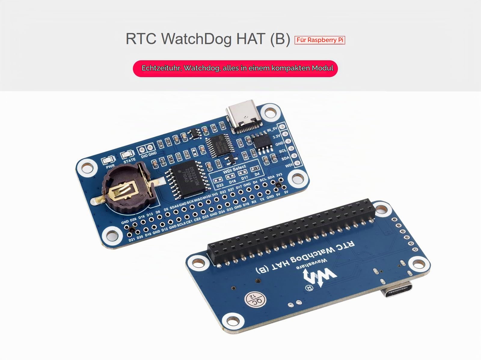 waveshare-rtc-watchdog-hat-b-ds3231sn-f-r-raspberry-pi-und-jetson-nano image 2