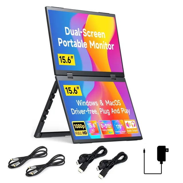 waveshare-15-6-zoll-dual-screen-stacked-tragbarer-monitor-2x-1080p-faltbar-100-s image 1