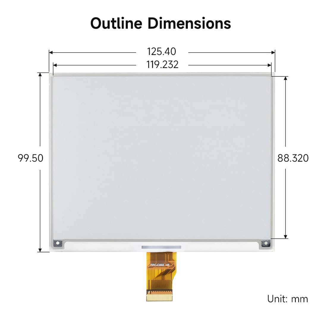 waveshare-5-83-zoll-e-ink-raw-display-648x480-schwarz-weiss-spi-ohne-pcb image 7
