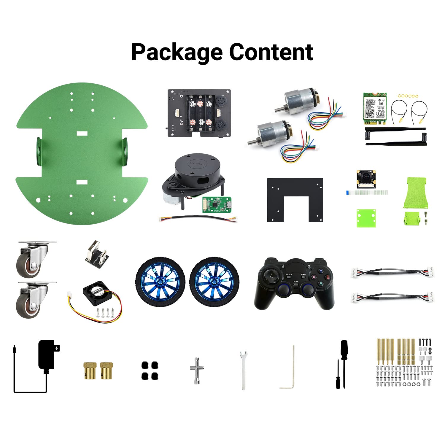waveshare-jetbot-professional-version-ros-ai-kit-lidar-mapping-vision-rp2040-zub image 2