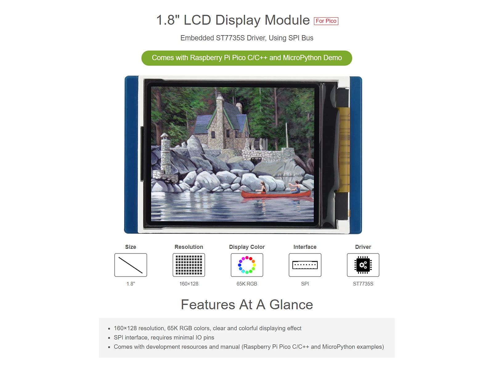 waveshare-1-8-zoll-lcd-display-modul-160x128-f-r-raspberry-pi-pico image 2