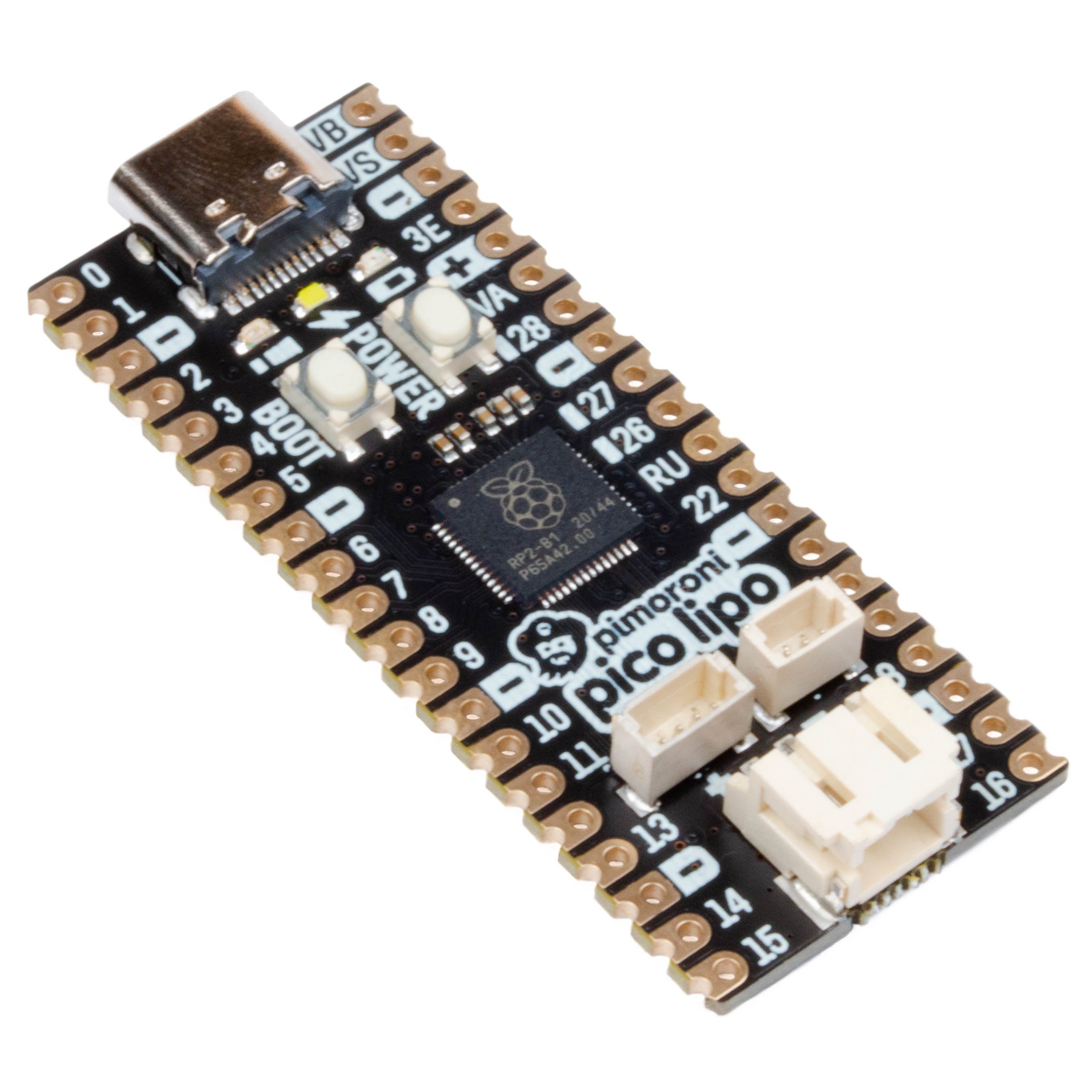 pimoroni-pico-lipo-rp2040-board-mit-lipo-ladung-und-usb-c image 2