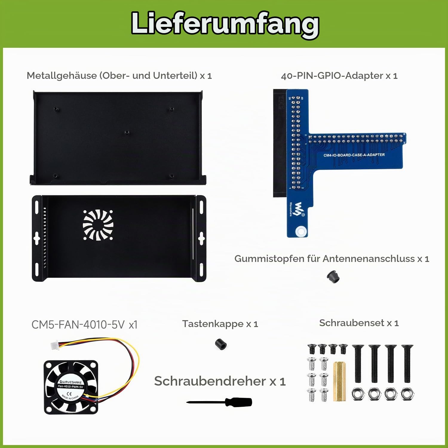 waveshare-cm5-io-board-metallgeh-use-kompatibel-mit-raspberry-pi-compute-module- image 2