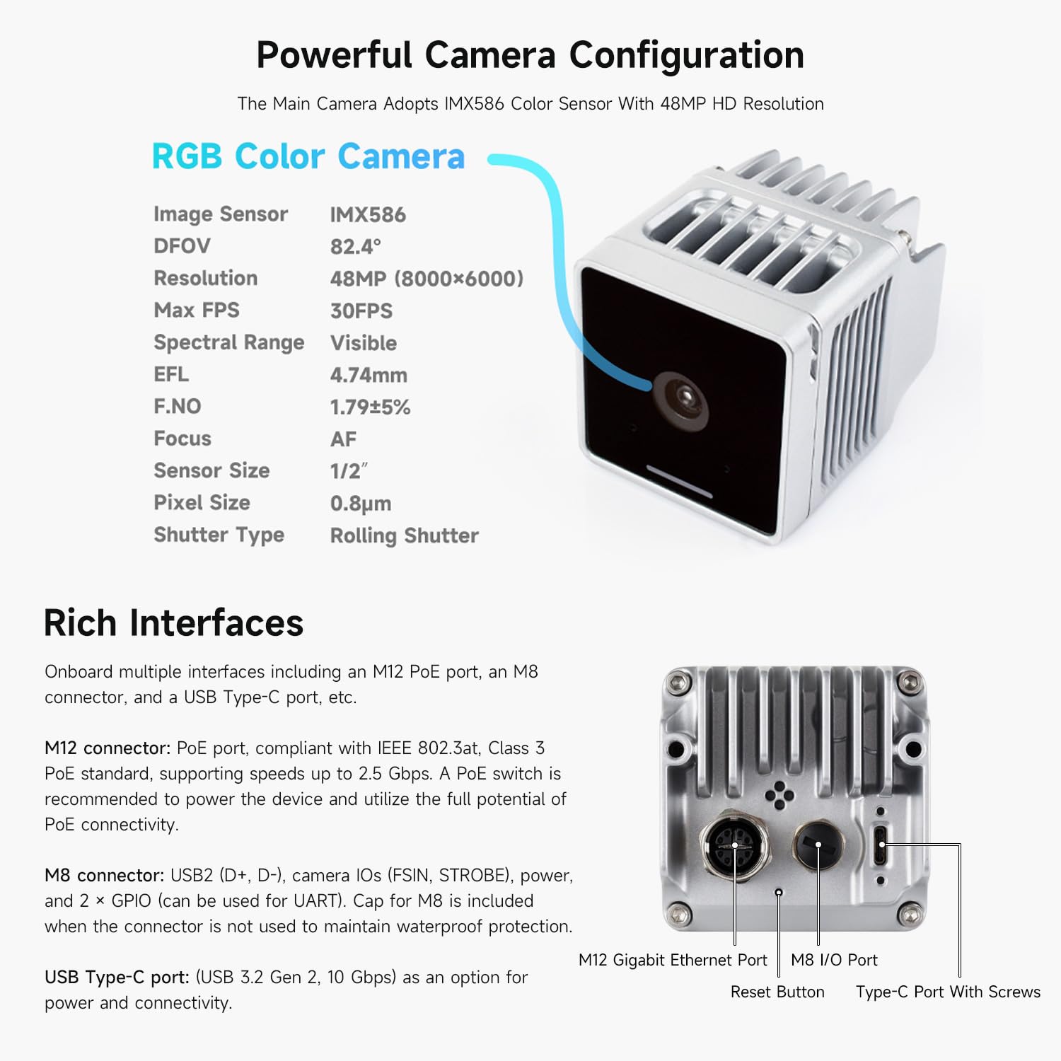 waveshare-oak-4-s-48mp-edge-ai-kamera-48-tops-rvc4-standalone image 4