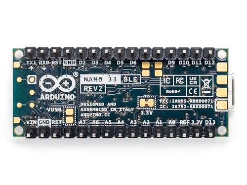 arduino-nano-33-ble-rev2-mit-headern-abx00072-arm-cortex-m4-bluetooth-board image 7