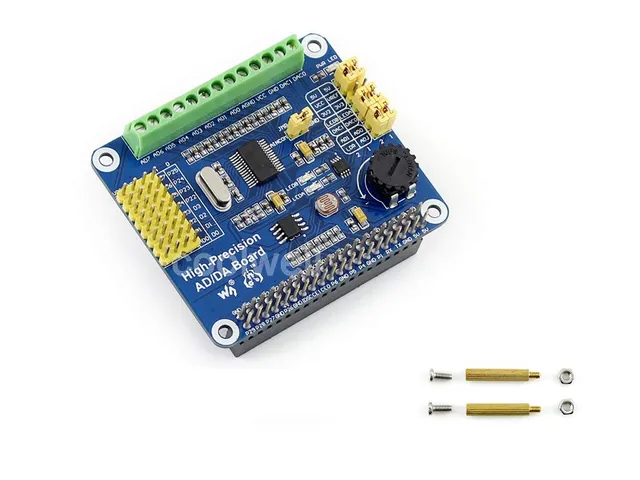 waveshare-high-precision-ad-da-erweiterungsboard-ads1256-dac8552-f-r-raspberry-p image 1