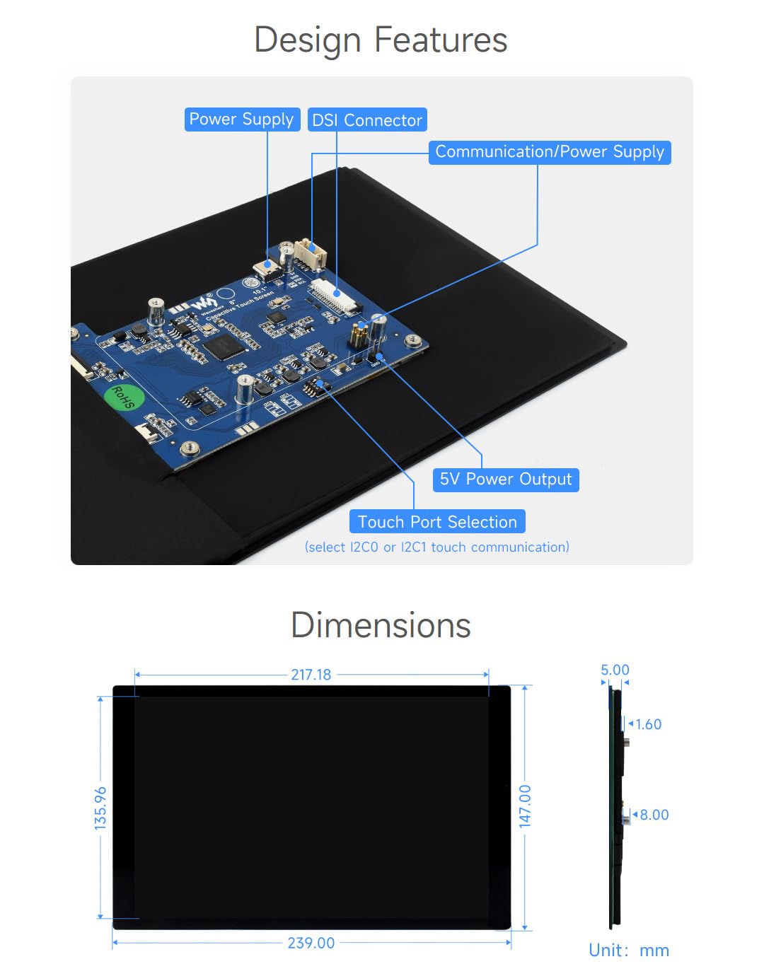 waveshare-10-1-zoll-touch-display-ips-1280x800-dsi-10-punkt-kapazitiv-f-r-raspbe image 8