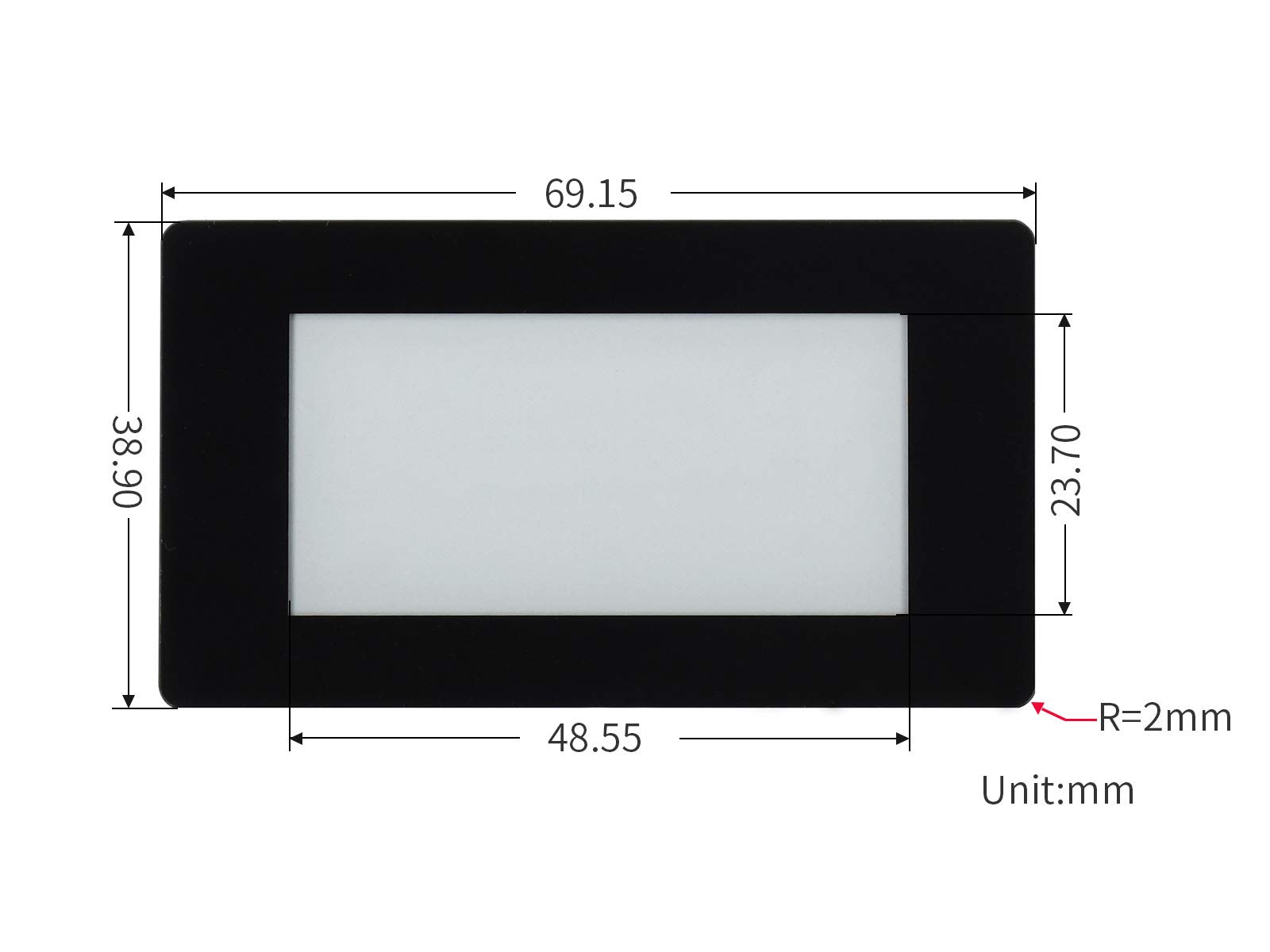 waveshare-2-13-zoll-touch-e-paper-hat-250x122-f-r-raspberry-pi image 3