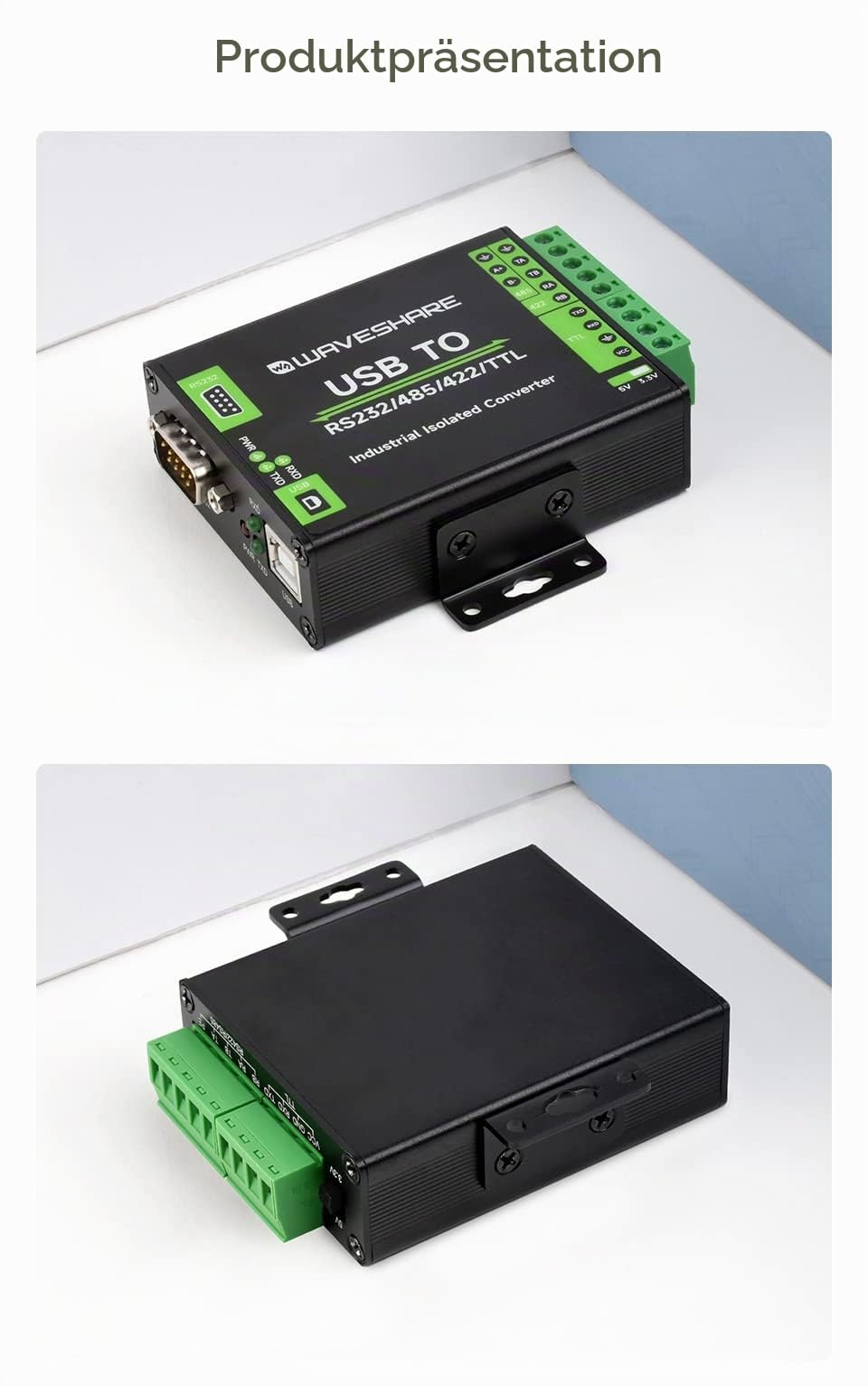 waveshare-ft232rnl-usb-zu-rs232-rs485-rs422-ttl-konverter-industriell-isoliert image 7