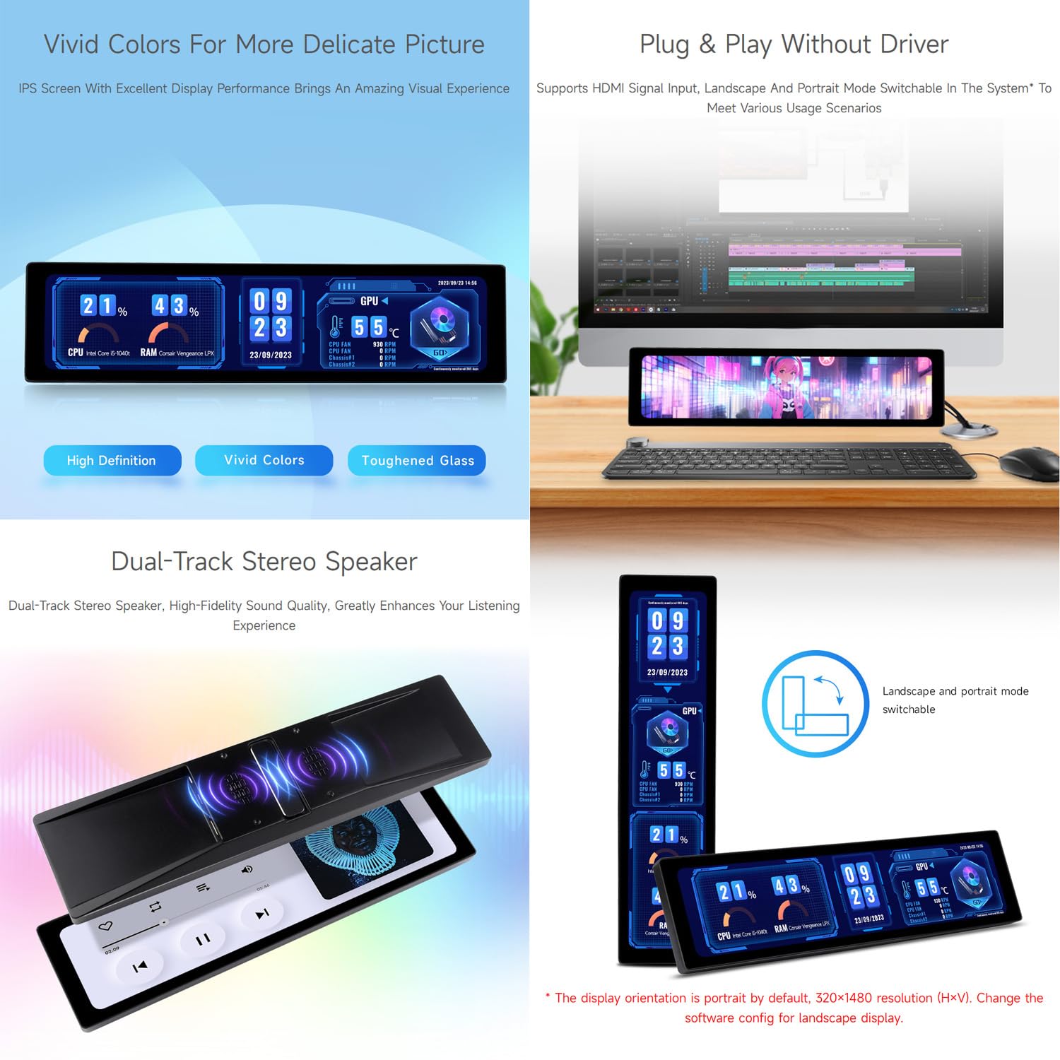 waveshare-11-9-zoll-ips-touchscreen-320x1480-hdmi-mit-lautsprecher image 5